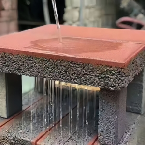Baldosas Permeables de Hormigón Antideslizantes y Absorbentes de Agua para Ahorro de Energía, Baldosas de Granito Cerámico, <span class=keywords><strong>Ladrillos</strong></span> Permeables - Product Image 3