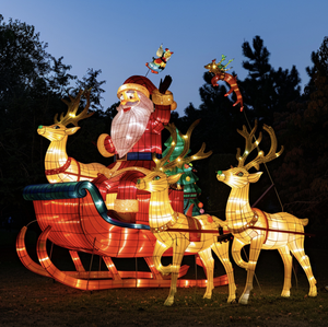 야외 LED 3D 눈사람 장식품 거대한 조명 크리스마스 트리 쇼핑몰을위한 상업용 크리스마스 트리 - Product Image 6