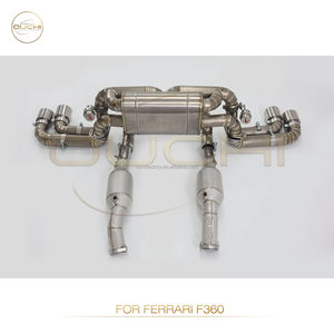 Ferrari tam Set egzoz sistemi Ferrari F360 için 2000-2005 3.6 V8 susturucu vanalar Catback egzoz iniş borusu performans parçaları ile - Product Image 5