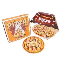 Usine personnalise les logos sur des boîtes à pizza jetables écologiques de qualité alimentaire, résistantes à la graisse, pour les plats à emporter et la livraison.