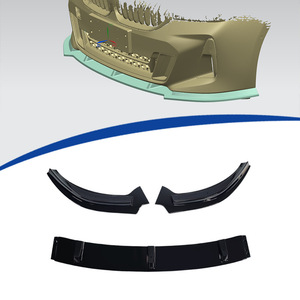 Divisor de Parachoques Delantero BMW de 3 Secciones en Negro Brillante, Material PP para G32 6GT 2021-2025 - Product Image 2