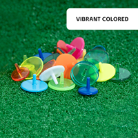 Marqueur de balle de golf multicolore, durable et écologique en plastique pour accessoires de golf