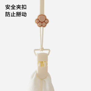 Cadena de silicona para chupete de bebé con diseño de oso, anti-caída, mordedor, con clip, China, se vende individualmente - Product Image 3