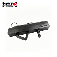 Pistolet à fumée DELIFX sans fil rechargeable 2000W avec lumière LED, portée de pulvérisation de 8 m, pistolet à brouillard portable sans fil pour fête, DJ, boîte de nuit