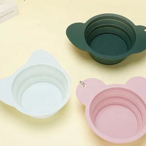 Mangkuk Lipat Silikon Food Grade Desain Khusus Anjing dengan Carabiner untuk Makan dan Minum Hewan Peliharaan saat Bepergian - Product Image 6