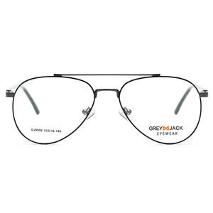 Gafas de Aviador Metálicas Grises Jack SF9009, Unisex, Montura Mediana, Puente Nasal Estándar - Product Image 5