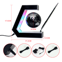 Nouveauté Globe magnétique flottant à lévitation de grand diamètre avec stylo de placage pour cadeau de Noël