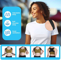 Correcteur de posture OEM réglable en néoprène souple et portable pour le dos, la clavicule et les épaules, pour hommes et femmes