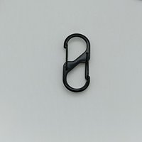 Porte-clés à dégagement rapide en alliage avec boucle en forme de S, mini chaîne de bagages en forme de huit pour extérieur, anti-perte, antivol, pour voiture et camping