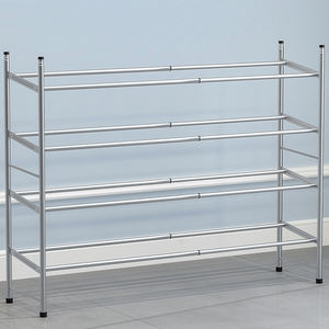 מפעל 4-שכבה זול נעל מדף אחסון נעלי מתכוונן stand כניסה מתכת מתלה נעליים - Product Image 4