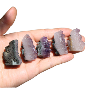 Hand Carved Eco-Friendly Folk Art 3.5-5cm Natural Amethyst Crystal Cluster <strong>Hedgehog</strong> Ornament Home Decor Souvenir <strong>Gift</strong> - Product Image 2