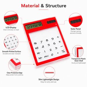 Transparent <b>Calculator</b>/ Gift Solar <b>Calculator</b>/ Custom logo <b>Printing</b> <b>Calculator</b> - Product Image 4