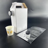 Sac en boîte BIB 1L2L3L pour café avec valve papillon, pour thé, liquides, boissons, eau, jus, vin rouge, emballage plastique