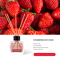 Diffuseur de parfum d'ambiance de luxe 120 ml avec bâtonnets en fibre de verre et huile parfumée longue durée YS