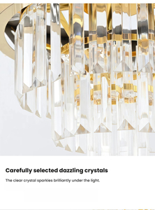 <span class=keywords><strong>Lustre</strong></span> en cristal JYLIGHTING, éclairage en cristal, lampe suspendue, luminaire suspendu, lustres en cristal, lampe de restaurant - Product Image 5