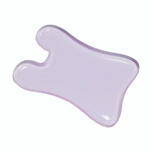 Tabla de Masaje Gua Sha de Vidrio Rosa en Forma de U para el Cuidado Facial y Corporal - Product Image 6