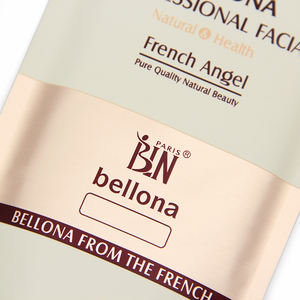 Sachets YSH personnalisés en PET laminé, matériaux recyclés, étanches, beiges, à trois soudures latérales, pour thé, cosmétiques, masques faciaux, mascara, thermosoudables - Product Image 3