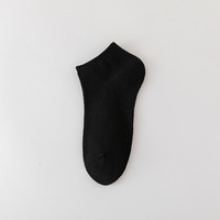 Offre Spéciale personnalisé votre propre marque noir blanc hommes coton respirant chaussettes de cheville pour hommes
