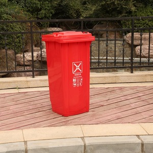Poubelle de tri extérieure épaissie 120L, bac à déchets en plastique, remorque de collecte sanitaire, fabricant de conteneurs pour déchets de cuisine - Product Image 1