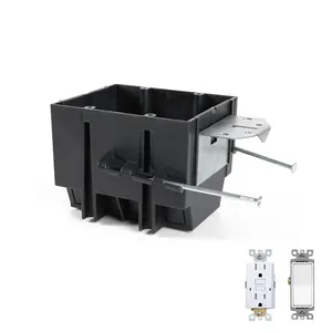 2 Gang PVC Electrical Box For Gfci Outlet Gfci Outlet Electrical Box Gfci Outlet Box