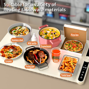 2025 nuovo Design vassoio di riscaldamento elettrico 3 impostazioni di temperatura moderno strumento di cucina intelligente per il riscaldamento di alimenti a superficie completa flessibile - Product Image 4