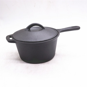 Marmite à lait en <span class=keywords><strong>fonte</strong></span> pré-assaisonnée antiadhésive à prix direct usine pour le camping - Product Image 1