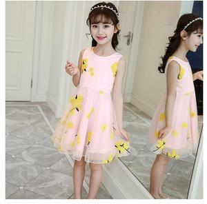 Vestido de Tul Estilo Vintage para Niñas, Vestido de Princesa con Encaje y Flores Bordadas, de Tienda en Línea de Venta al Por Mayor - Product Image 2