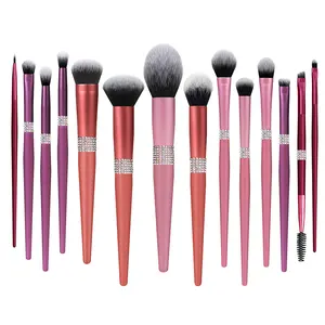10Pcs Makeup Brushes/Crystal Makeup Brush Set/Custom Logo Make Up Brushes Luxury diamond vegan hair cosmetic