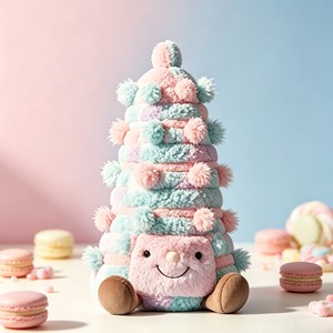 ตุ๊กตาผ้ากำมะหยี่สถาปัตยกรรมจีน วัดเจ้าแม่ฟ้า ของที่ระลึกน่ารักสไตล์คาวาอิ ของที่ระลึกทางวัฒนธรรม ตุ๊กตาผ้ากำมะหยี่สั่งทำได้ รับผลิตแบบ OEM ODM ขายส่ง - Product Image 3
