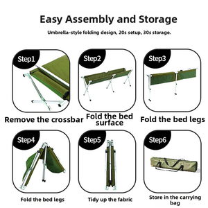 CHENYUE Vente en gros <span class=keywords><strong>de</strong></span> lits <span class=keywords><strong>de</strong></span> camping pliants personnalisés, lit <span class=keywords><strong>de</strong></span> camping portable en aluminium ultraléger pour adultes - Product Image 6