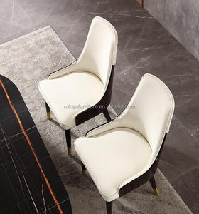 <span class=keywords><strong>Sedie</strong></span> ristorante di lusso <span class=keywords><strong>laccate</strong></span> lucide schienale in pelle bianca <span class=keywords><strong>sedie</strong></span> da pranzo Villa Hotel sala cena <span class=keywords><strong>sedie</strong></span> con schienale alto - Product Image 3