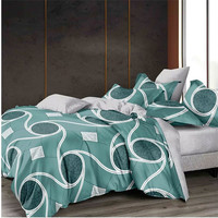 Ensemble de literie en microfibre 100% polyester, imprimé 130 g/m², housse de couette, tissu, vente en gros
