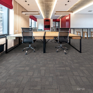 Modern Linear Office Carpet Tile Bright Color Non-slip Nylon Waterproof Cushioned Machine Made Loop Pile Tufted Design - Product Image 2