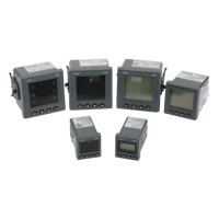 Compteur d'énergie programmable à panneau LCD 96*96 pour surveillance des paramètres électriques triphasés AC AMC96L-E4/KC