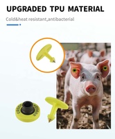 CASHT E-010 Nueva Etiqueta RFID de Alto Rendimiento para Ganado Porcino LF, 134.2kHz, Material TPU, 1 Año de Garantía, Logotipo Personalizado