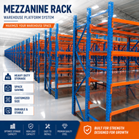 Étagères de stockage personnalisables Eyda, résistantes à la corrosion, avec revêtement en poudre, pour usine de vêtements, grenier, mezzanine, plateforme en acier en forme de I