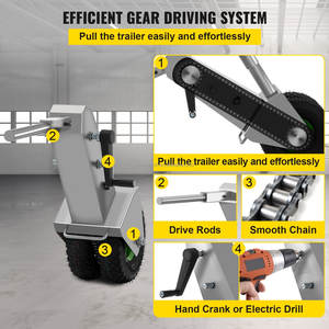 WeWork <span class=keywords><strong>Remorque</strong></span> manuelle <span class=keywords><strong>de</strong></span> 10000 lb <span class=keywords><strong>pour</strong></span> voiture, camping-car, <span class=keywords><strong>bateau</strong></span>, remorques <span class=keywords><strong>de</strong></span> voyage, <span class=keywords><strong>remorque</strong></span> à usage intensif - Product Image 6