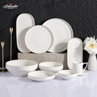 Kit de tasses en céramique osseuse à bord doré de luxe, personnalisation, design classique, écologique, durable, porcelaine blanche, cadeaux d'affaires LOMATO