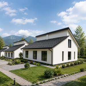 Bungalow à pignon unique écologique de style européen, isolé, préfabriqué, type chalet de campagne, avec fabrication de précision et longue durée de vie - Product Image 2