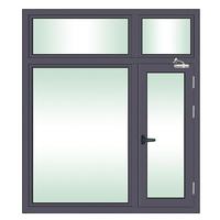 Fenêtre à battant moderne en aluminium, double vitrage trempé, coupe-vent, couleur personnalisée pour usage extérieur et intérieur, solutions de conception graphique