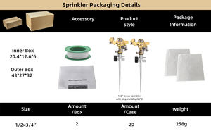 360 derajat pertanian air irigasi dampak sprinkler dengan logam lonjakan - Product Image 5