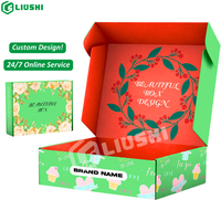 Boîtes cadeaux en papier d'emballage postal personnalisées cartons en carton ondulé solide boîte postale d'expédition cosmétique
