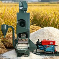 Moulin à riz de type moteur diesel, capacité de 1000 kg par heure, prix usine