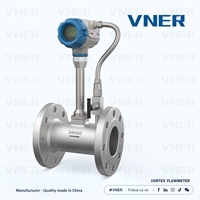 Débitmètre vortex en acier inoxydable haute pression DN15-DN400, normes PN ANSI, personnalisable OEM pour vapeurs, liquides, eau et huile