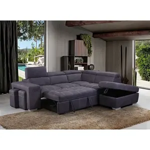 Estilo europeu Venda quente couro sofá conjunto sala de estar Luxo lounge móveis canto sofá sofá sala sofá