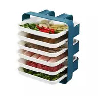 Suporte para cozinha de 6 camadas, prateleira multifuncional para armazenamento de alimentos e pratos, para parede