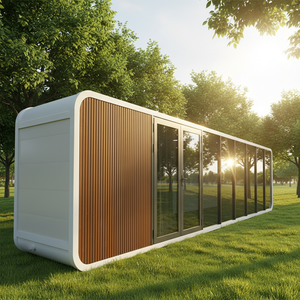 Casa Contenedor Integrada LDYZ Tipo Villa <span class=keywords><strong>Apple</strong></span>, Estructura de Acero de 5.8 Metros de Espesor, Casa Contenedor Expandible de 40 Pies - Product Image 1