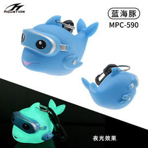 Protector de Boquilla de Dibujos Animados para Regulador de Respiración Aqua Tide, Repuesto de Buceo, Cubierta Protectora Secundaria para la Cabeza, Cubierta Antipolvo Luminosa con Colgante de Delfín - Product Image 6