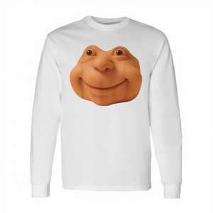 Camiseta de manga larga con diseño de meme facial para disfraz de Halloween, talla adulta, unisex, diseño divertido - Product Image 2