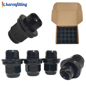 น็อตล้อทรงกรวยสีดำประสิทธิภาพสูง M12x1.5 หกเหลี่ยม บรรจุ 20 ชิ้นต่อกล่อง-001 - Product Image 2